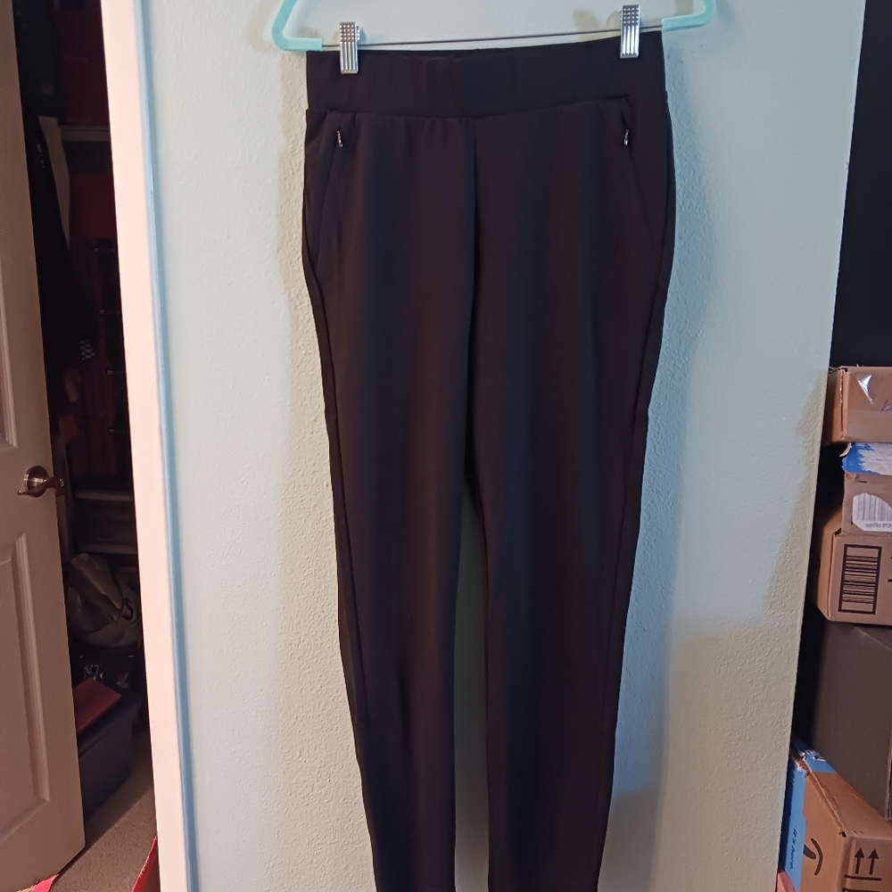 Black Magic Cotton Straight Leg Pants |Universal Standard | Size 2XS (6)